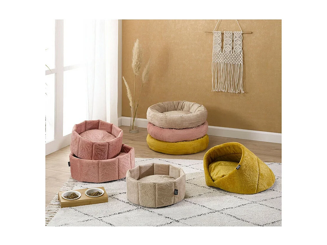 Coussin pour Chien & Chat "Boho" 50cm Bois de Rose