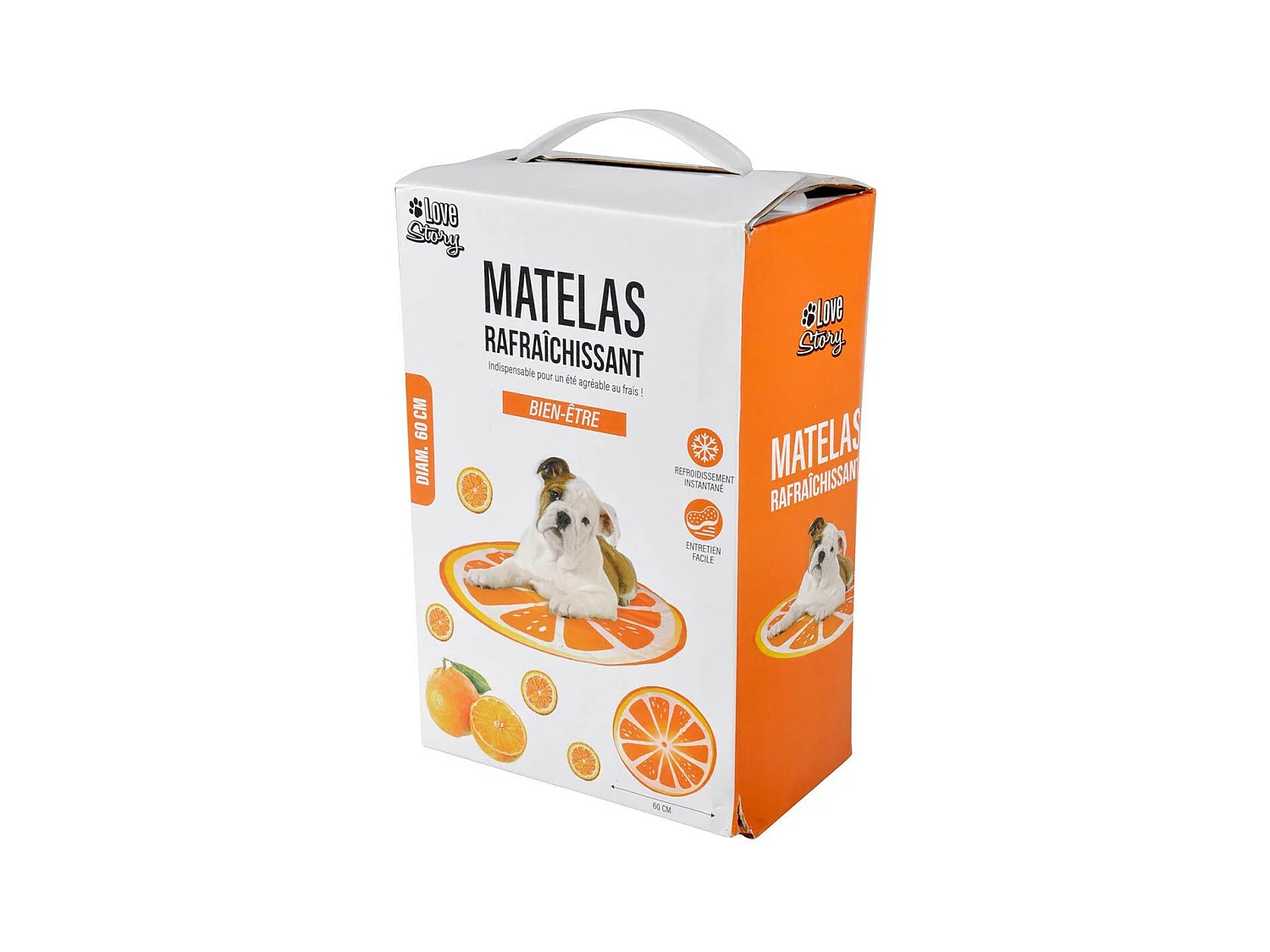 Matelas Rafraîchissant pour Animaux "Fruit" 60cm Orange