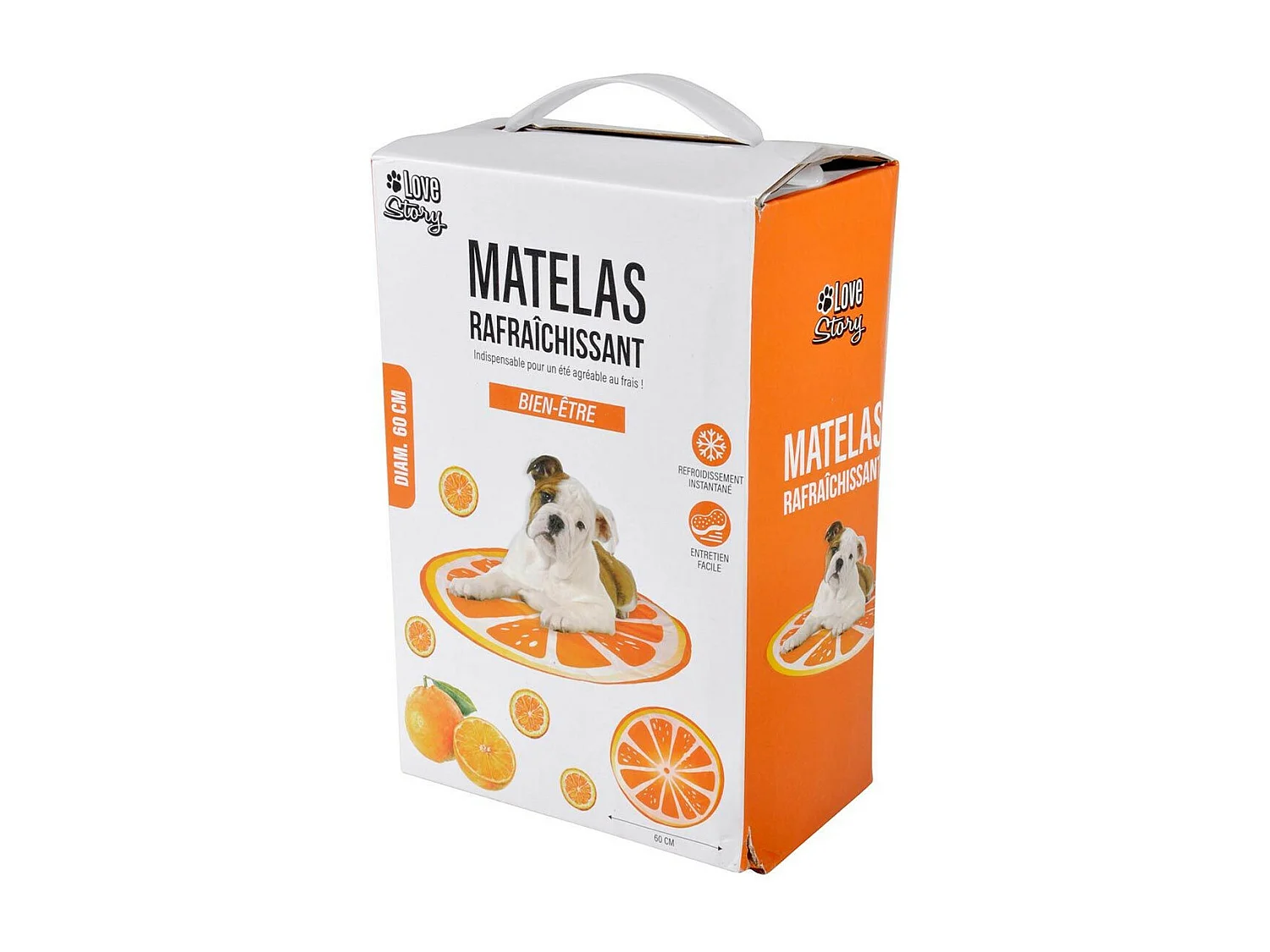 Matelas Rafraîchissant pour Animaux "Fruit" 60cm Orange