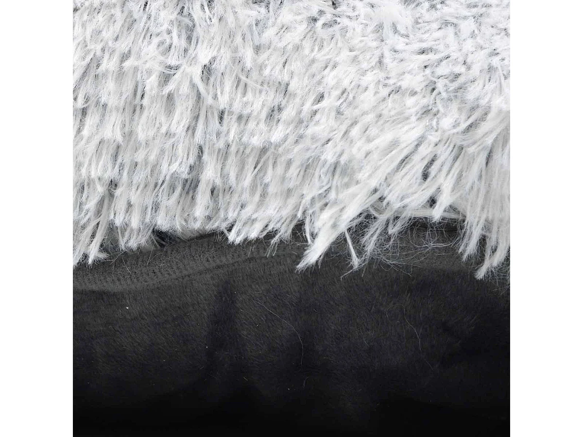 Coussin pour Chien & Chat "Fluffy" 77cm Blanc Chiné
