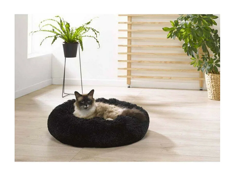 Coussin pour Chien & Chat "Fluffy" 75cm Noir