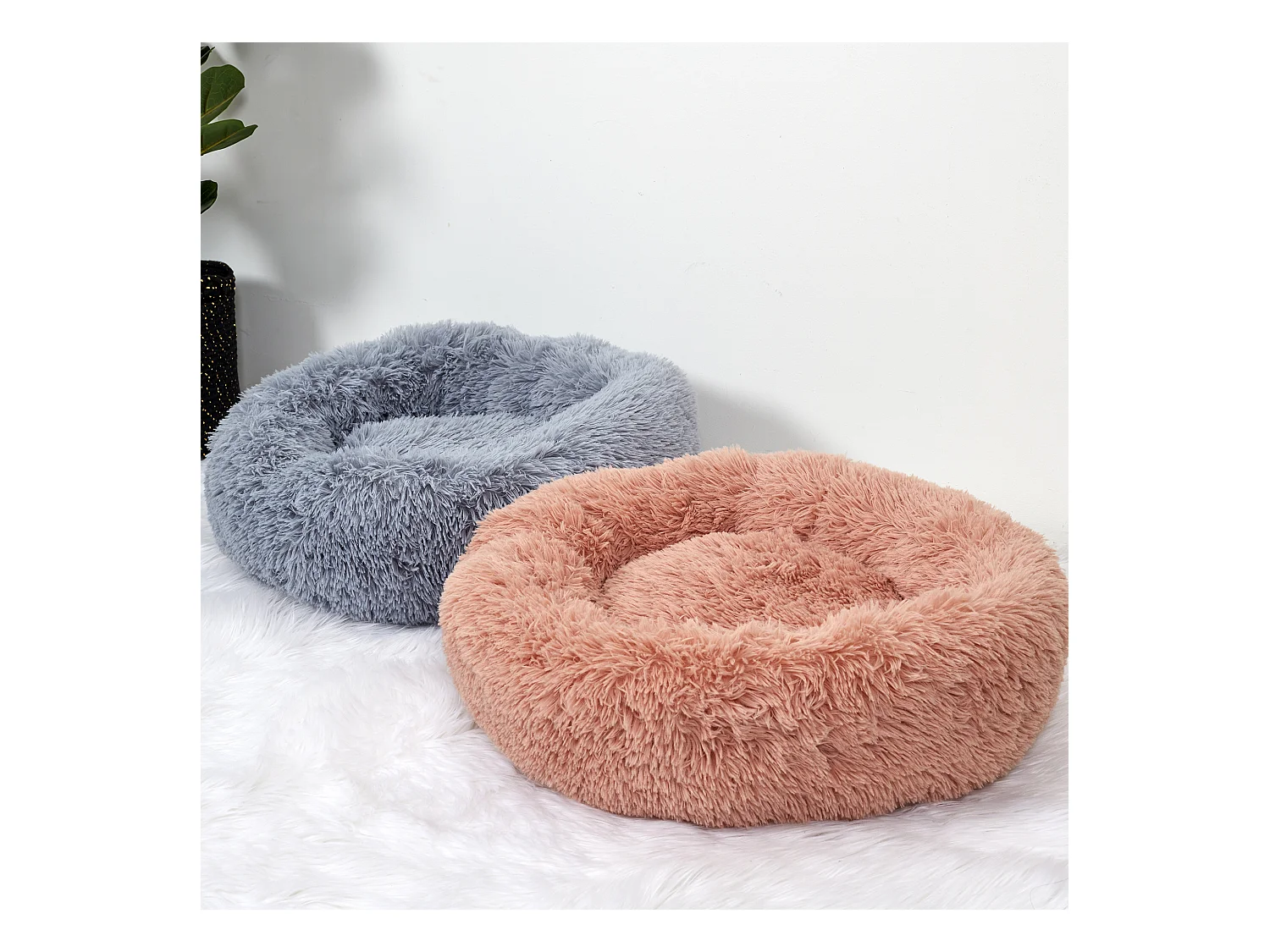 Coussin Lit Apaisant Chat Rose 60 Cm