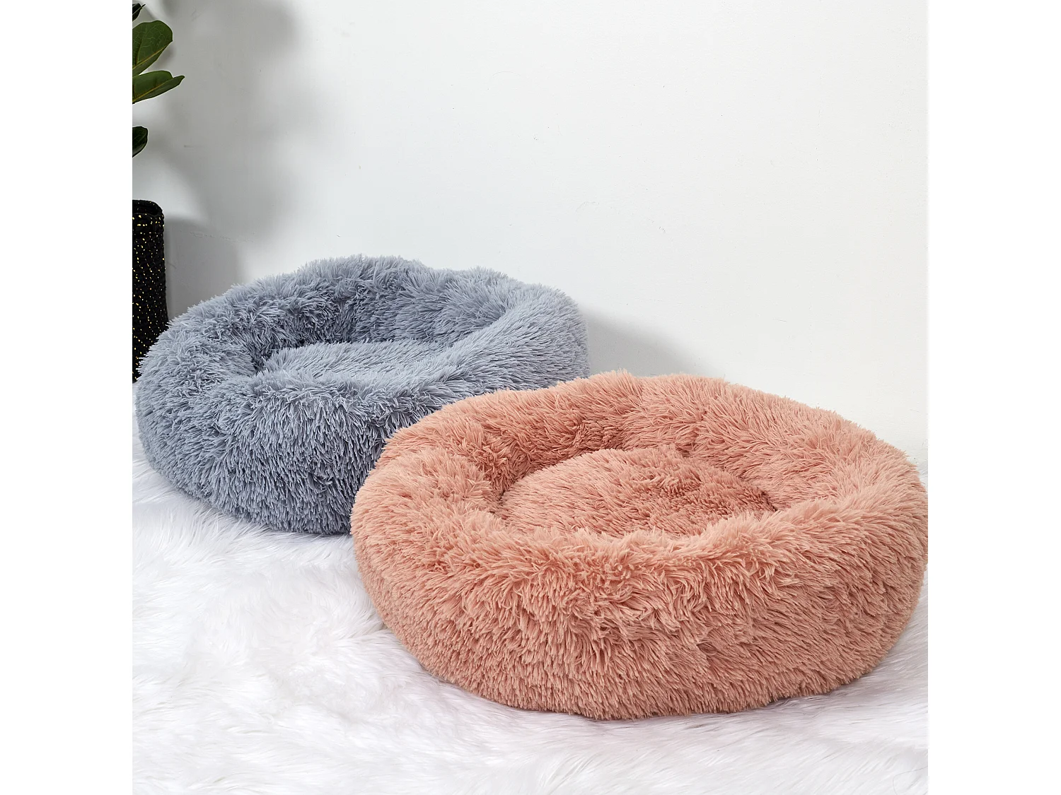 Coussin Lit Apaisant Chat Rose 60 Cm