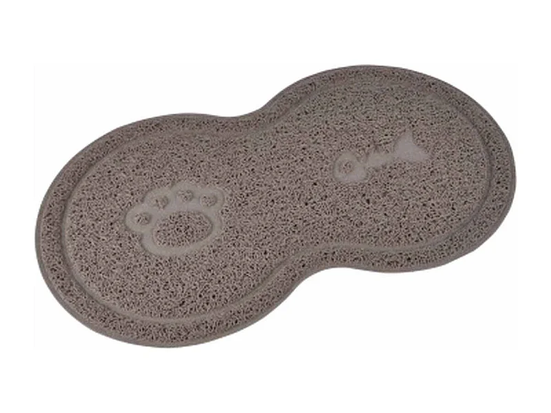 Tapis Repas pour Chien & Chat "Double" 46cm Taupe