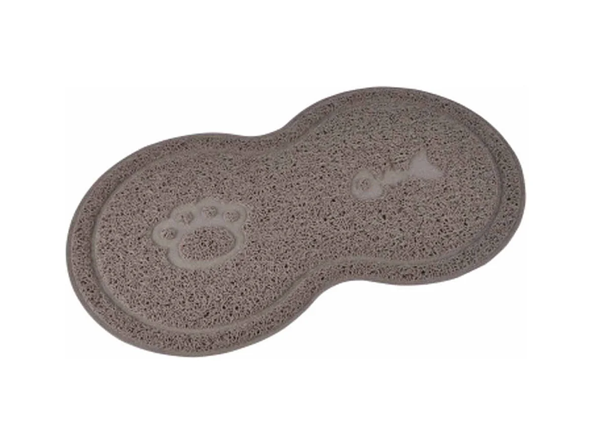 Tapis Repas pour Chien & Chat "Double" 46cm Taupe