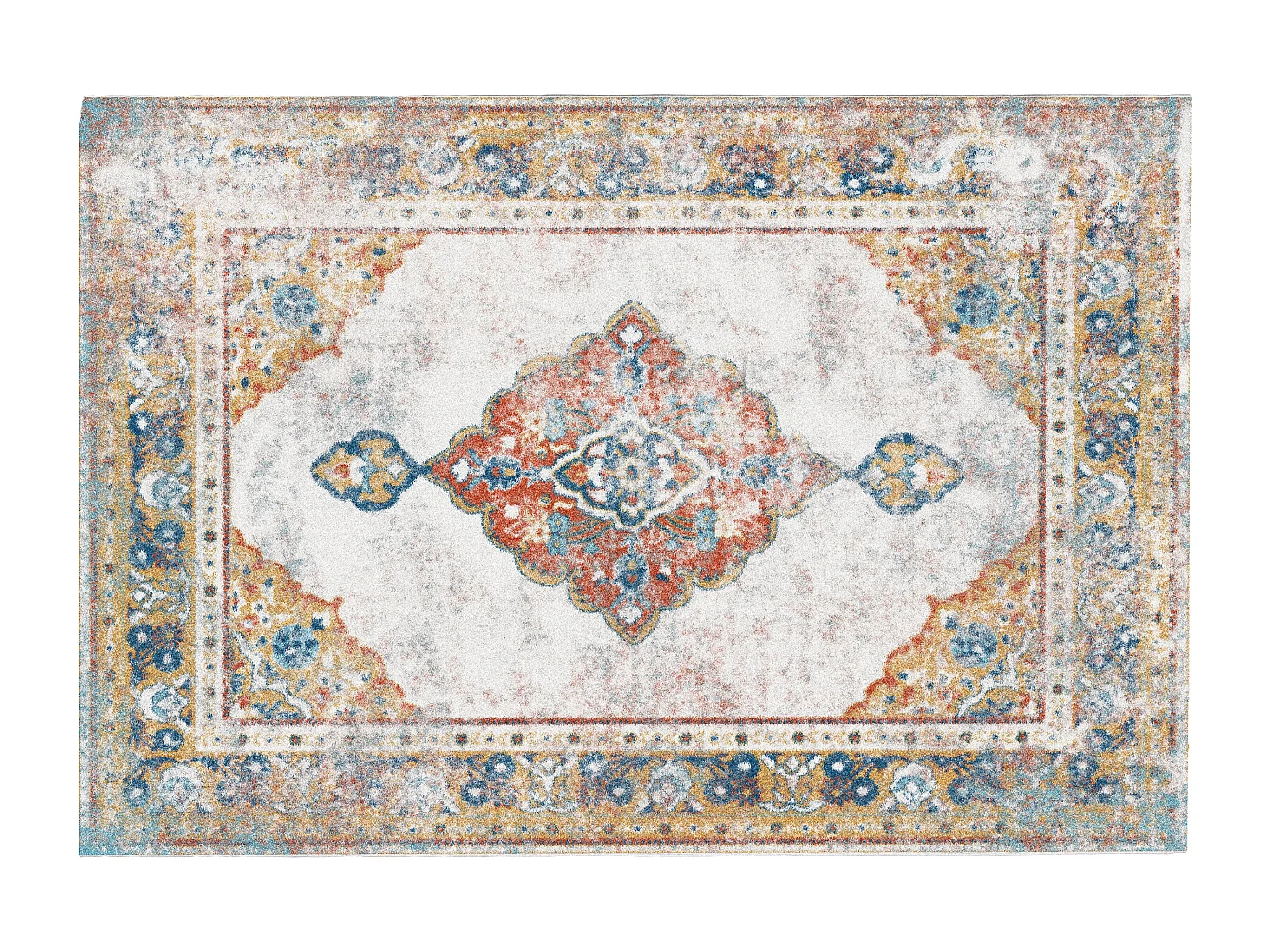 Tapis oriental vintage - 160 x 230 cm - Multicolore - AKLIM