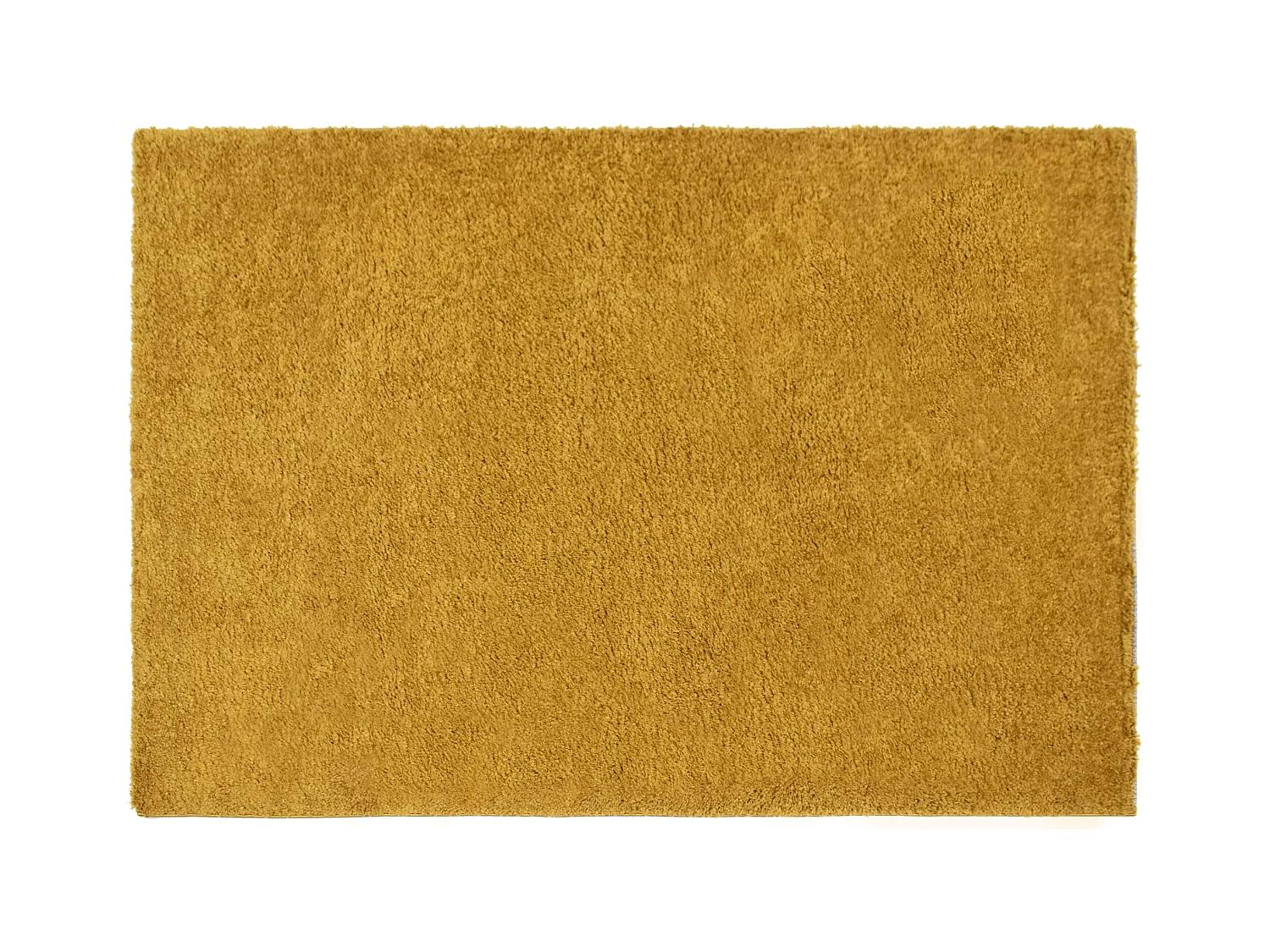 Tapis shaggy à poils longs - 160 x 230 cm - Jaune moutarde - MILINIO