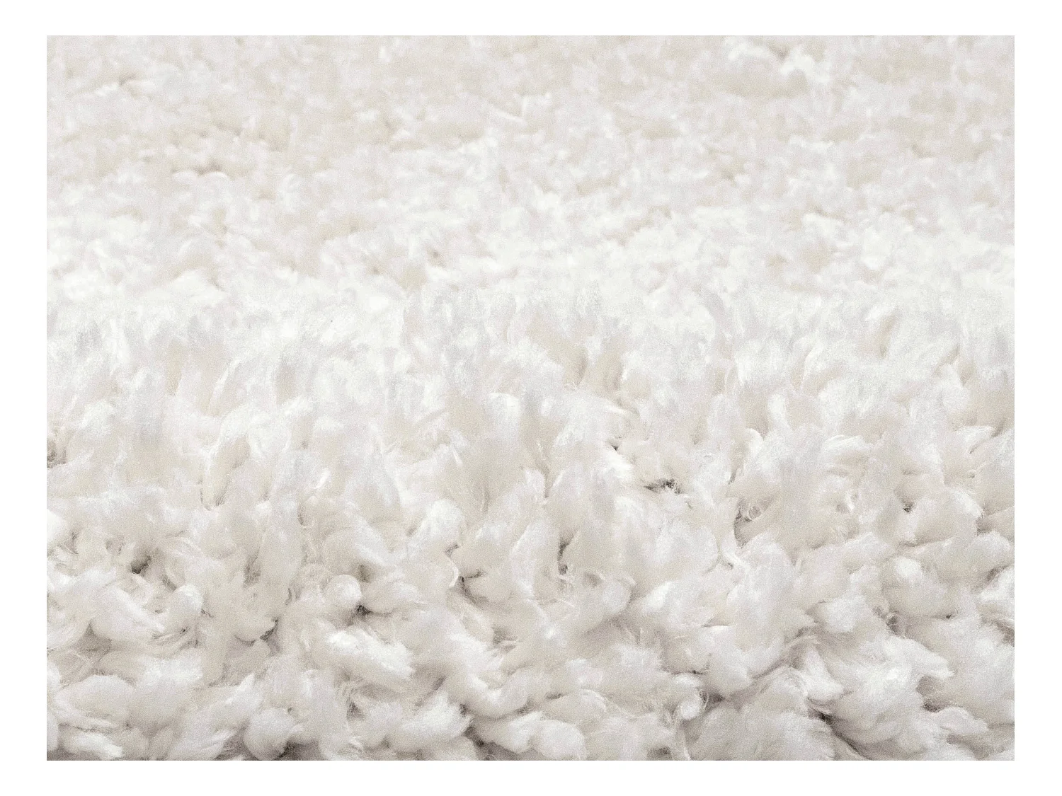 Hochflorteppich - 200 x 300 cm - Weiß - MILINIO