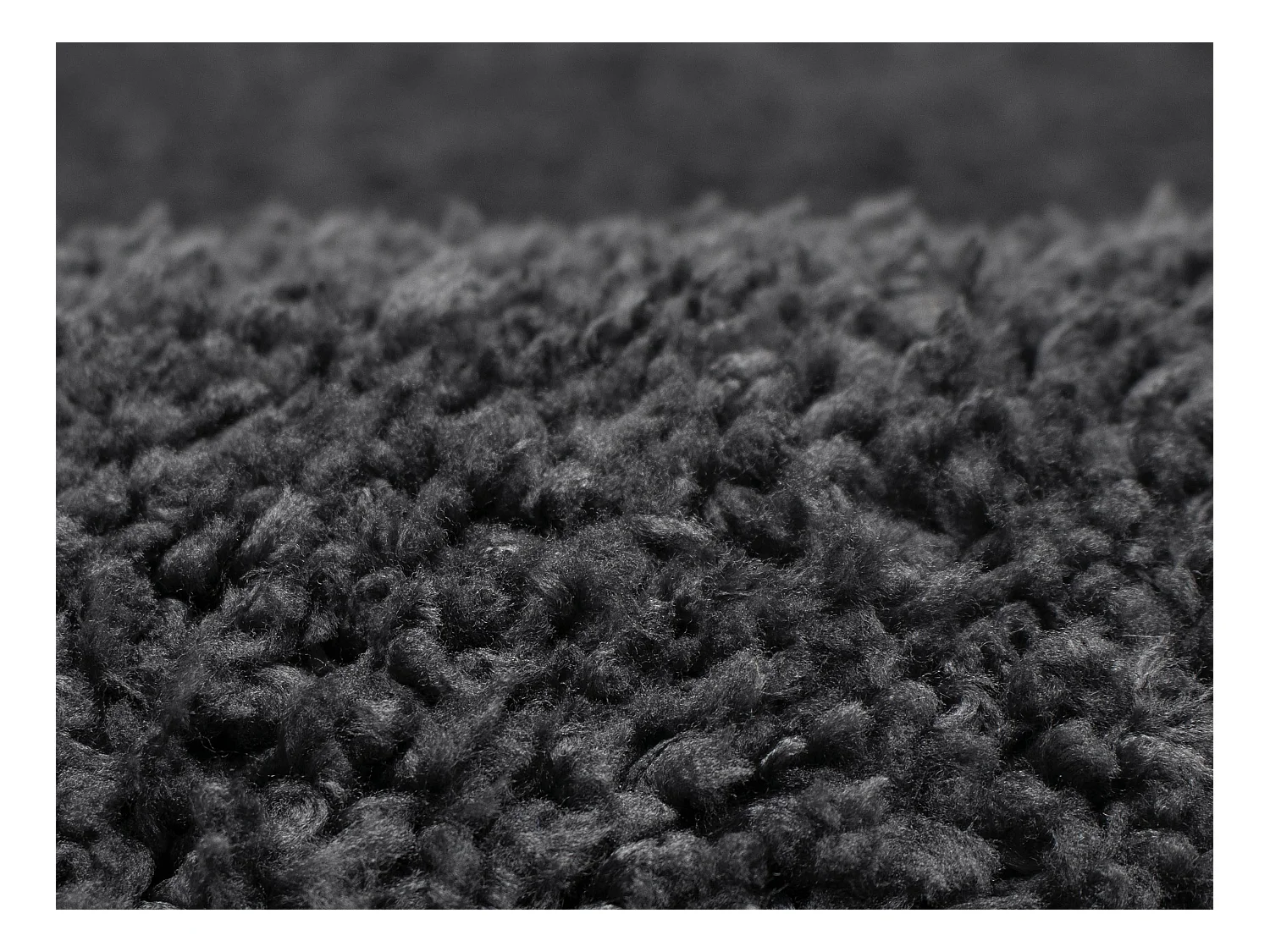 Alfombra shaggy de pelo largo - 200 x 300 cm - Antracita - MILINIO