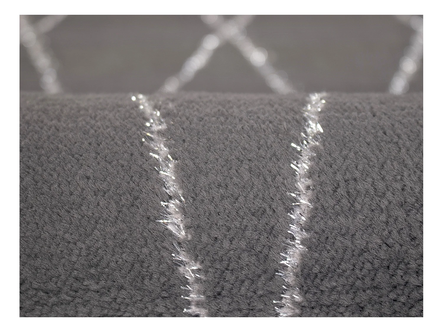 Alfombra con estampado geométrico con acabado lares - 160 x 230 cm - Topo - TROZIA