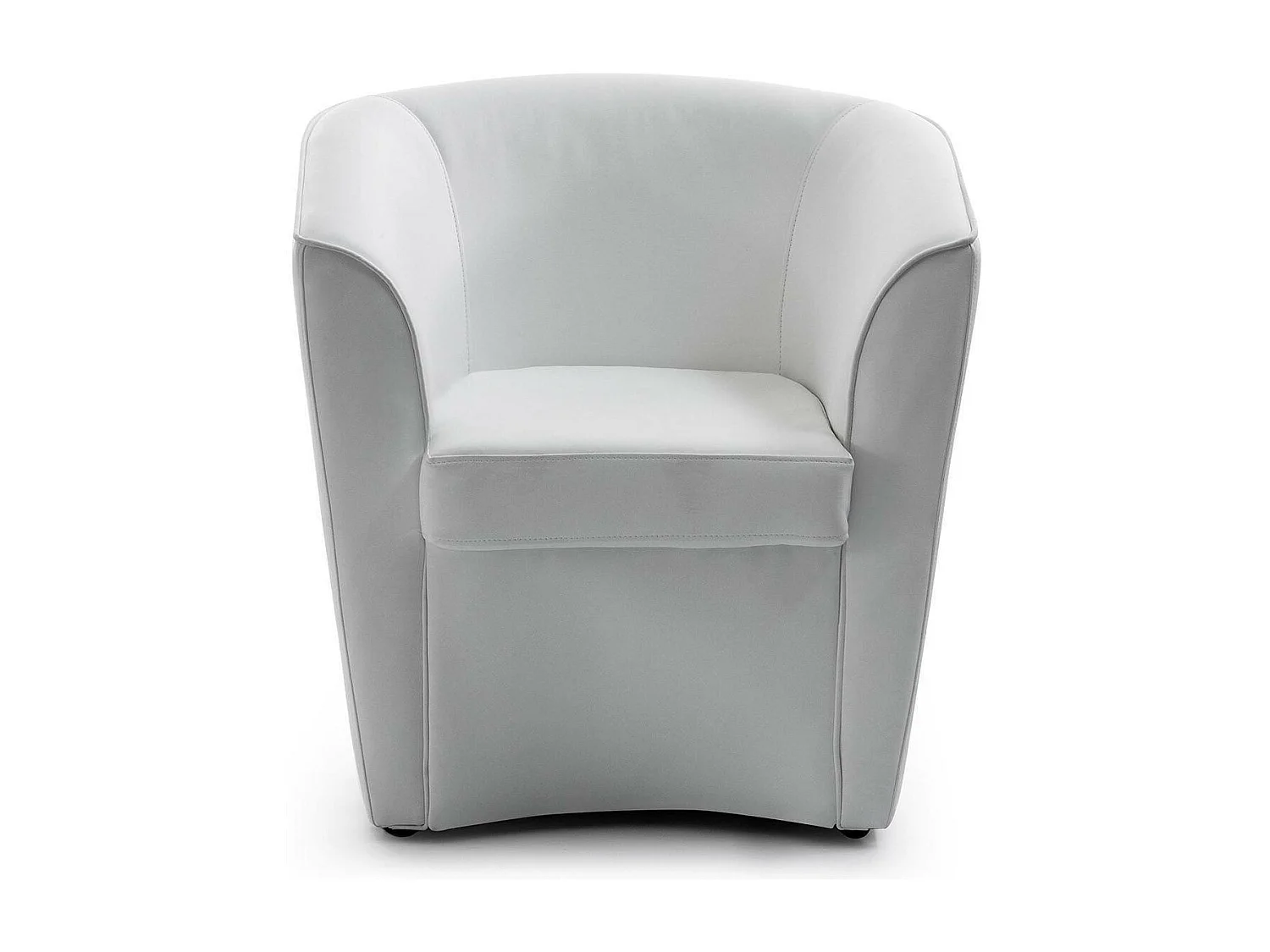 Lounge-Sessel Dabbiat, Lounge-Sessel, 100% Made in Italy, Relaxsessel aus Kunstleder, Cm 70x60h74, WeiÃŸ