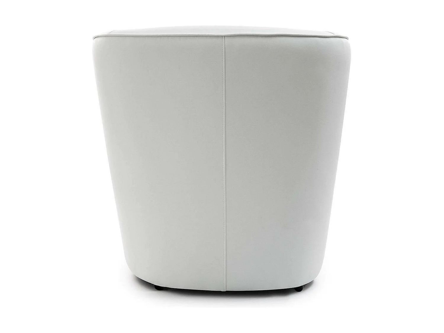 Fauteuil Dabbiat, Fauteuil de salon, 100% Made in Italy, Fauteuil relaxant en éco-cuir, 70x60h74 cm, Blanc