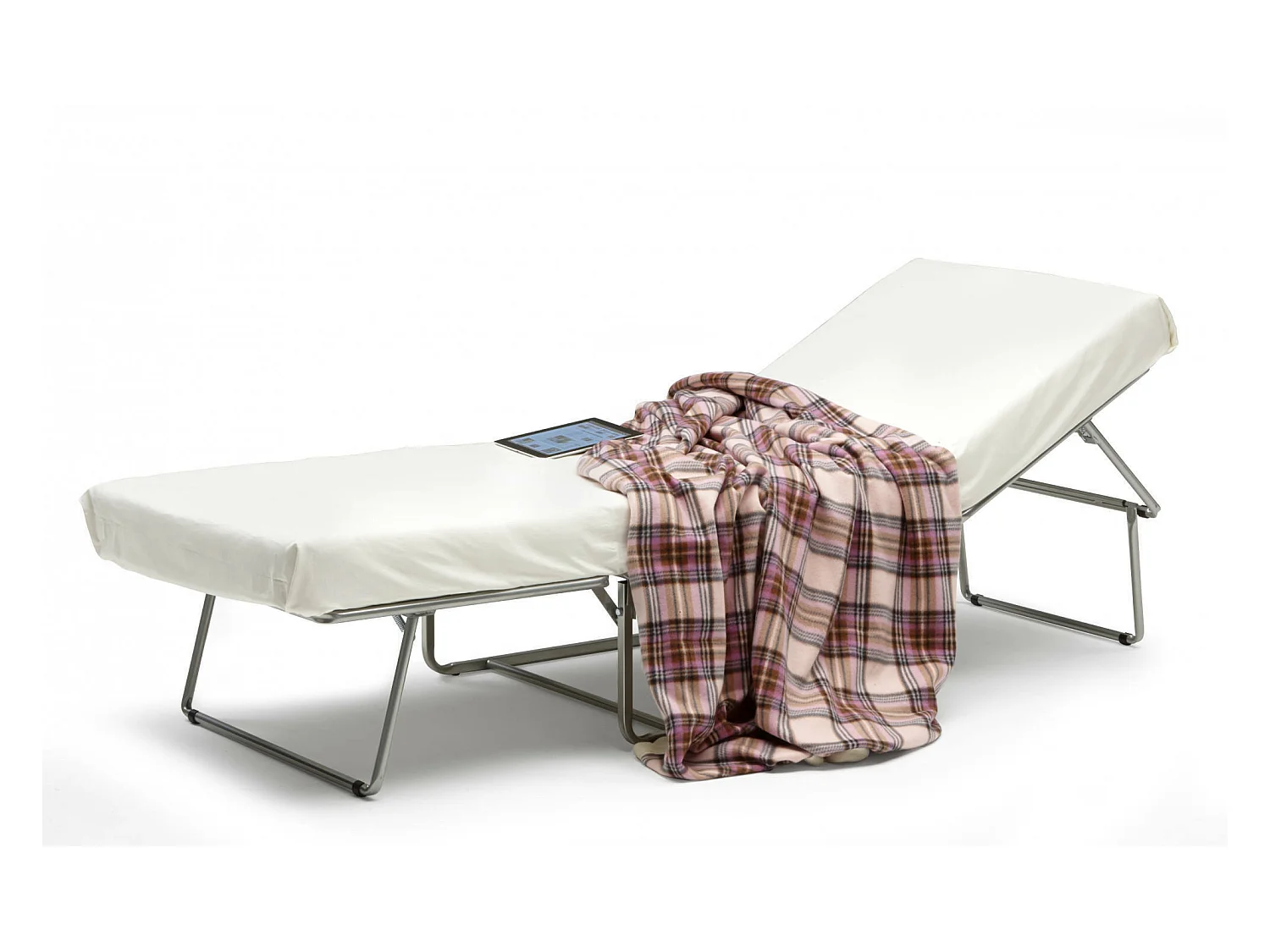 Lit pliant Dabay, Pouf transformable en lit simple, Pouf de salon en tissu, 100% Made in Italy, 80x80h45 cm, Taupe