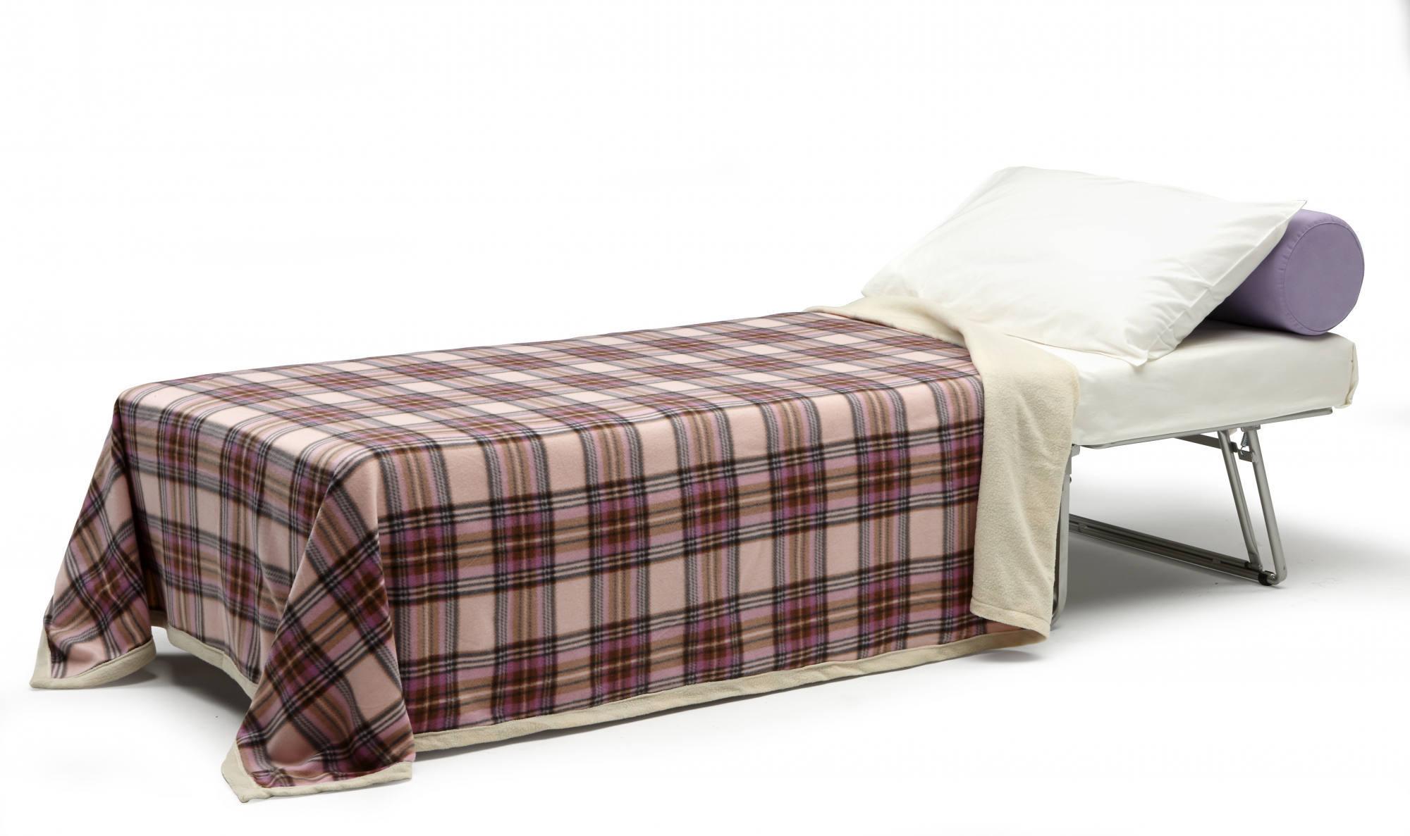 Cama plegable con somier y colchón, medidas 190x80x30 cm