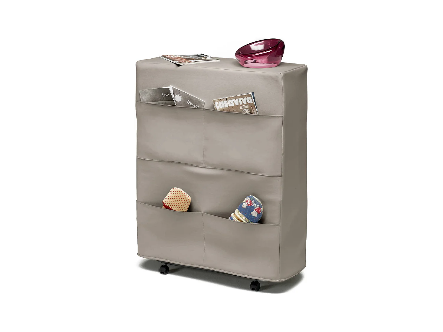 Lit pliant Damati, lit simple orthopédique et pliable, 100% Made in Italy, lit avec revêtement en éco-cuir, avec matelas 80x190 cm inclus, gris tourterelle