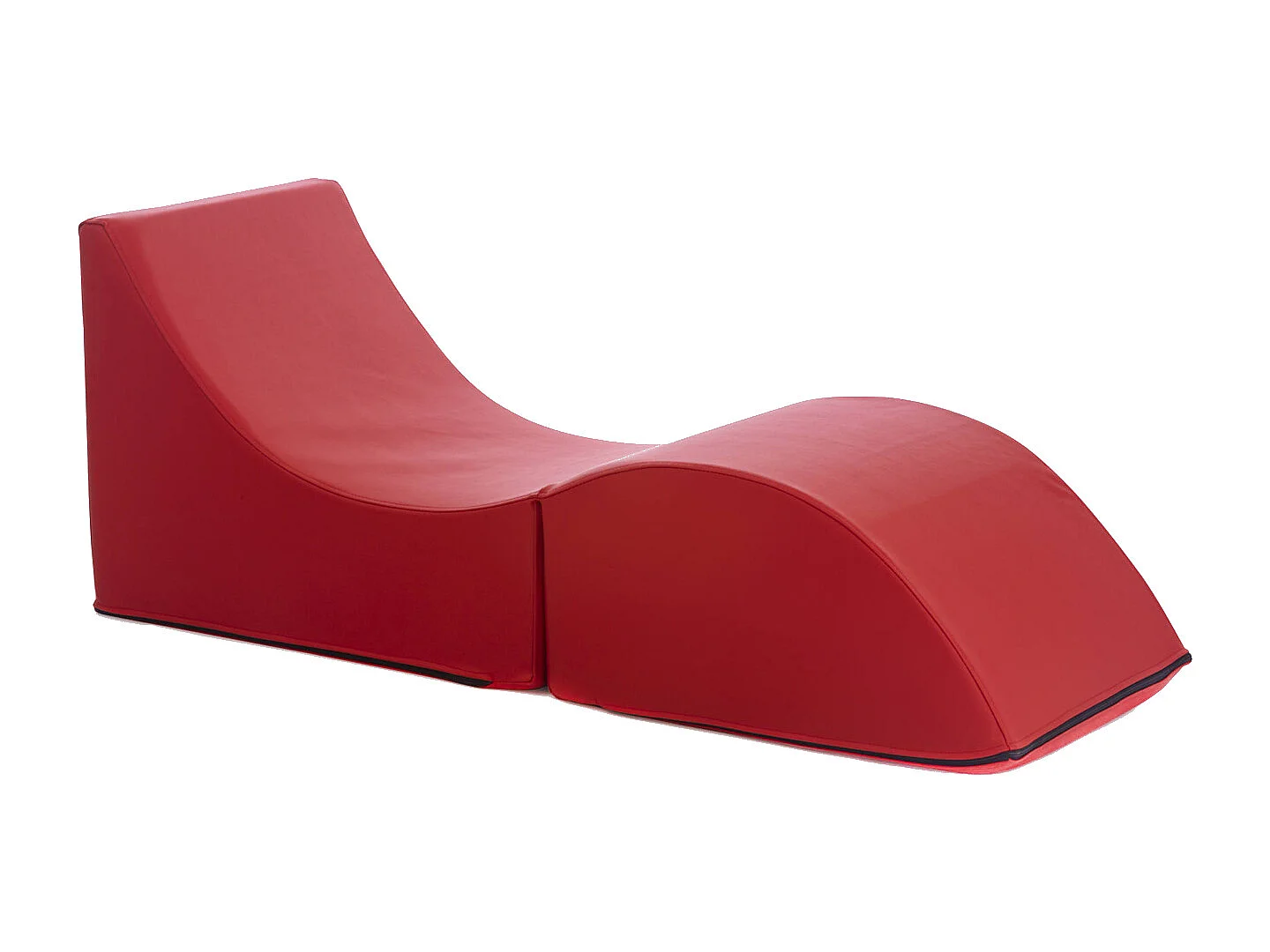 Talamo Italia - Letto pieghevole Arbil, 130x50h50 cm, Rosso