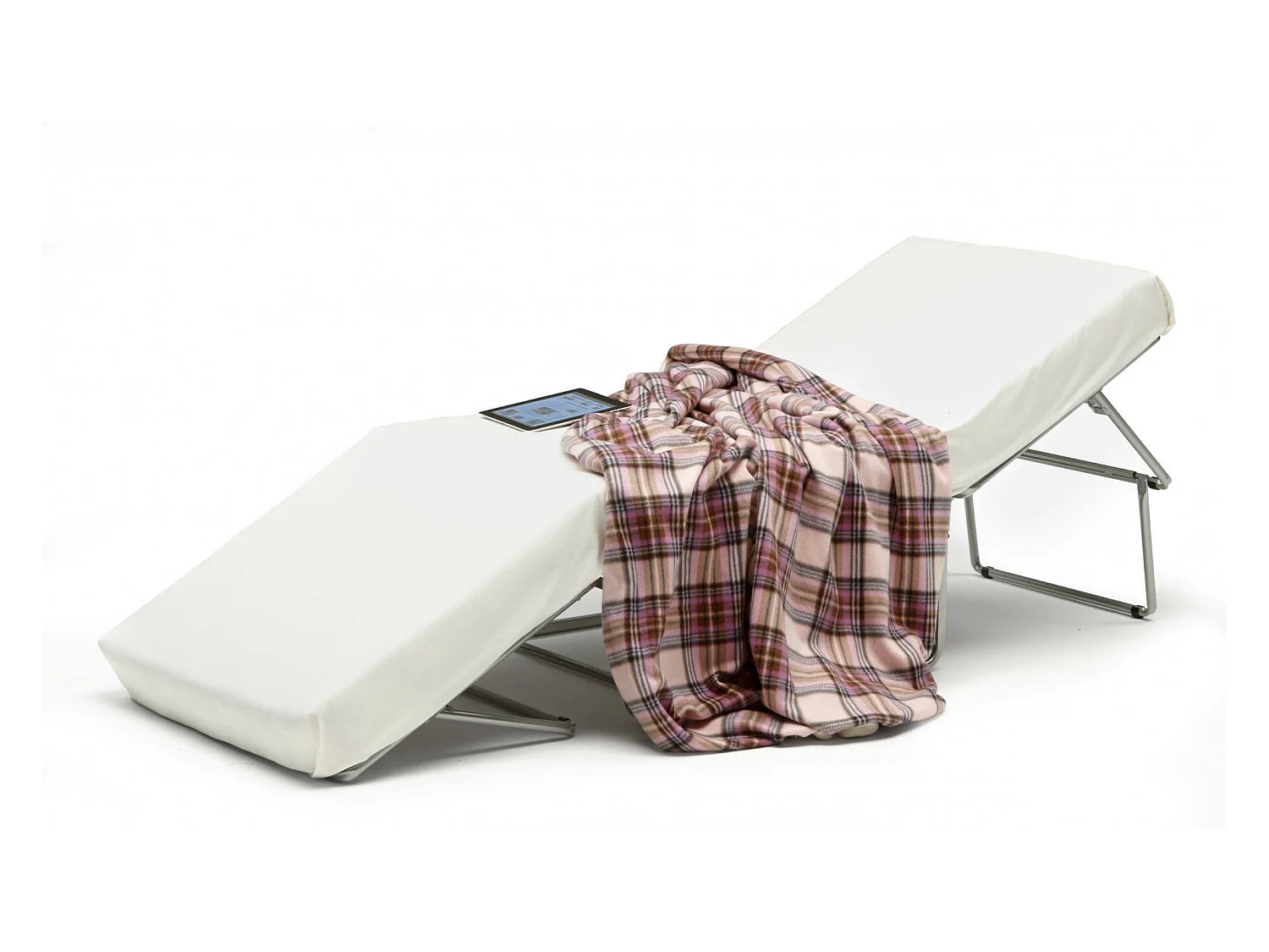 Talamo Italia - Letto pieghevole Abak, 80x80h45 cm, Panna