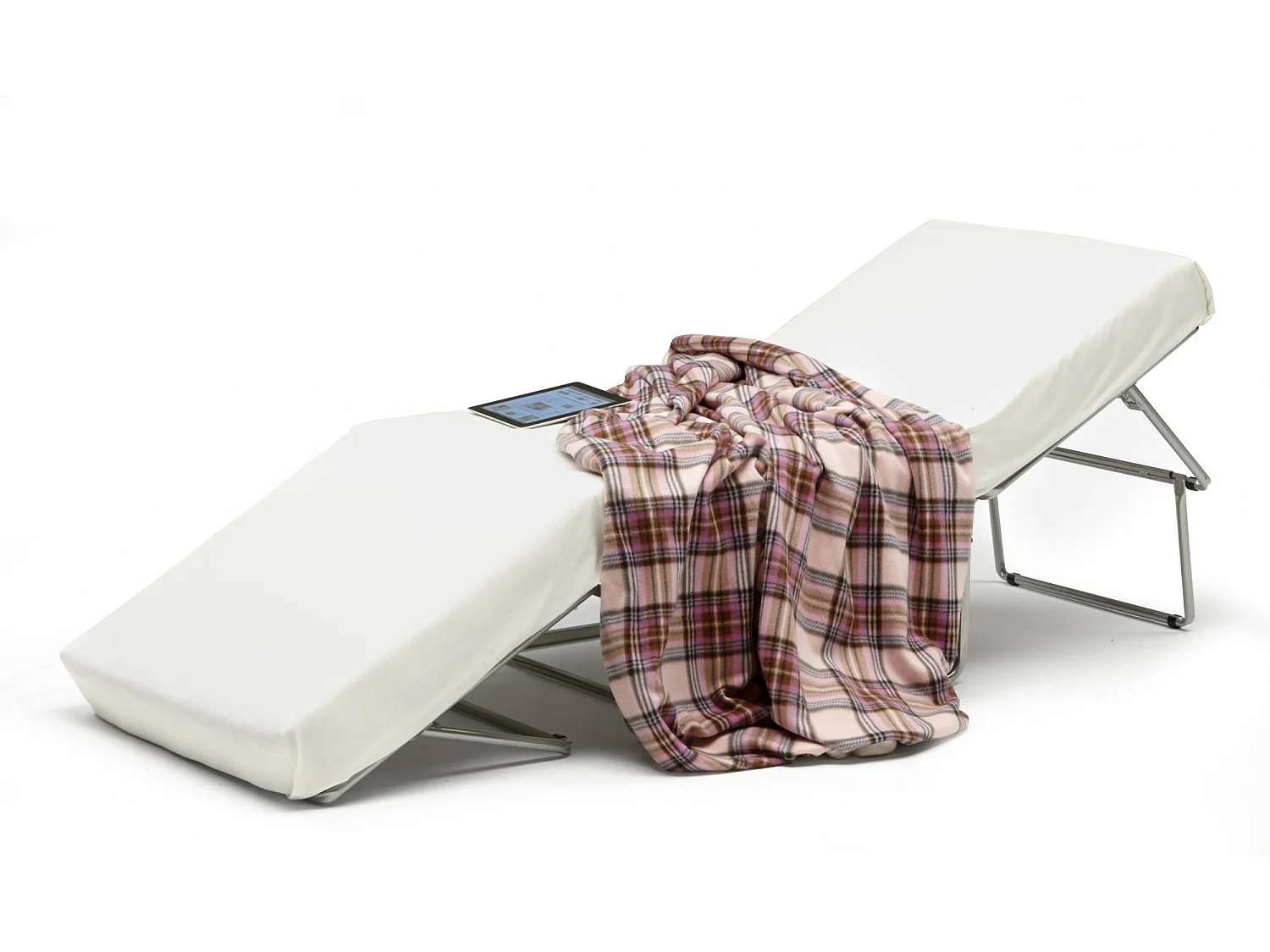 Talamo Italia - Letto pieghevole Abak, 80x80h45 cm, Panna