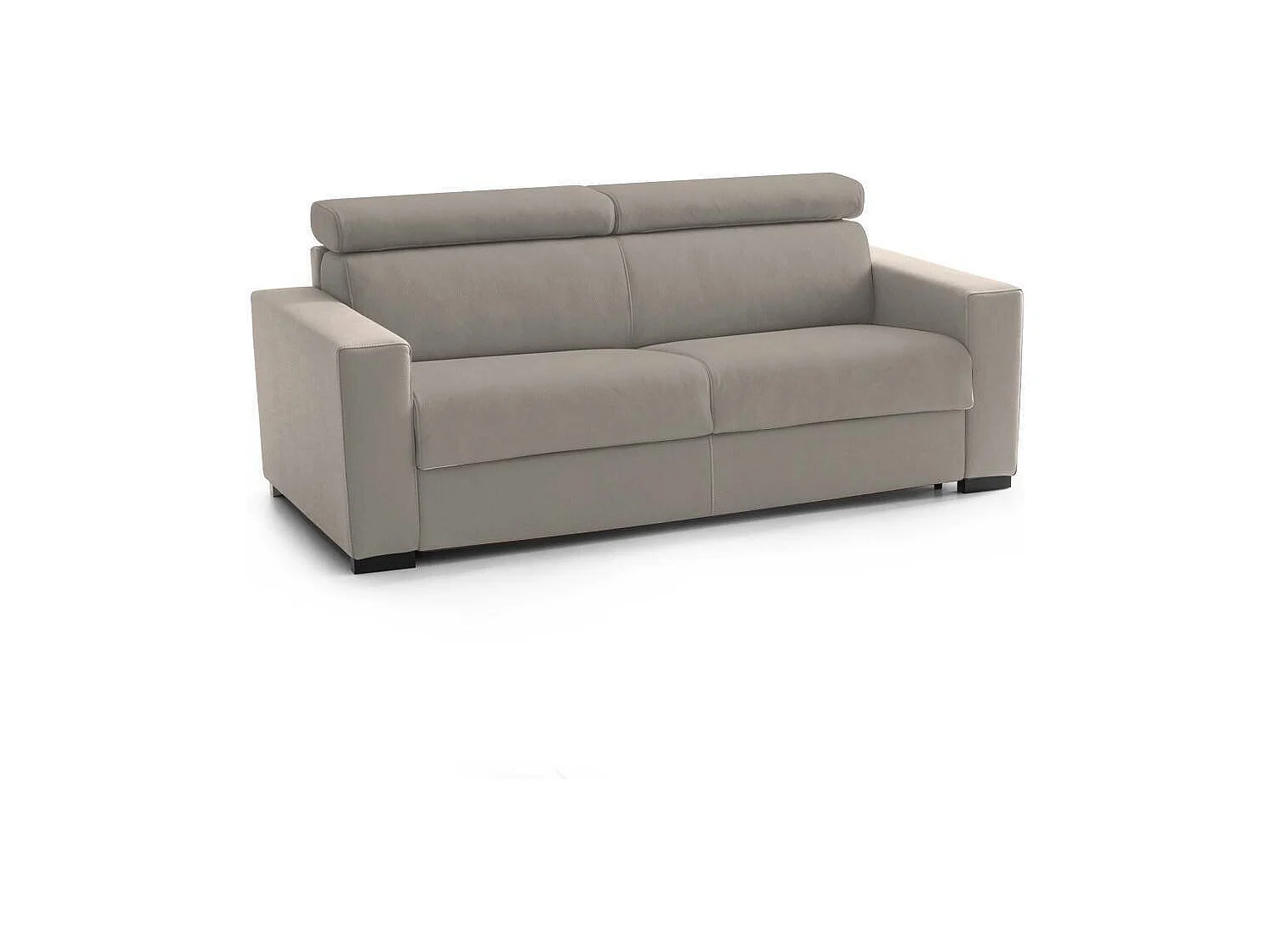 Talamo Italia - Divano letto 3 posti Action, Cm 220x95h85, Tortora