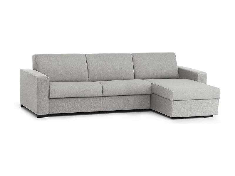 Talamo Italia - Divano letto con penisola Allegria, Cm 260x95h90, Grigio