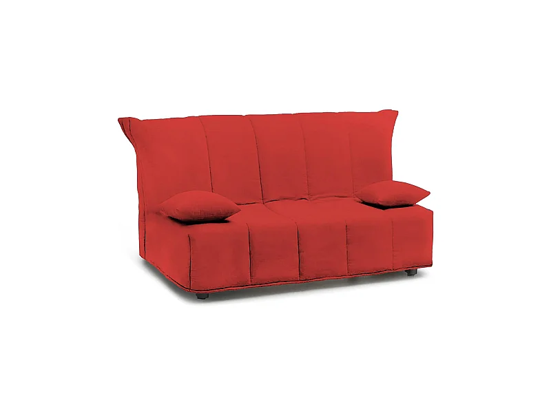 Divano Letto 3 Posti Antal, Sfoderabile Made in Italy, 90x165 cm Nero