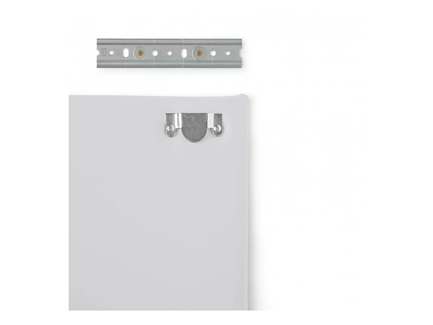 Tête de lit Dbess, Tête de lit en simili cuir au mur, 100% Made in Italy, adapté pour lit double, Cm 170x60, Blanc