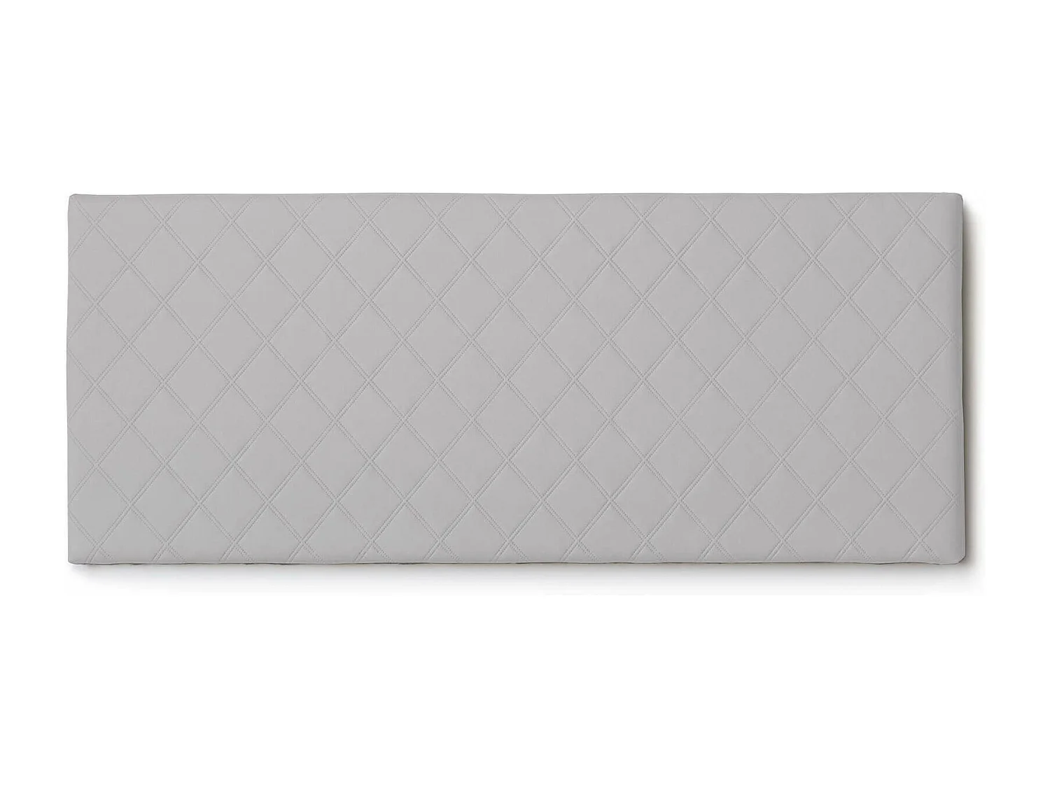 Tête de lit Dbess, Tête de lit en simili cuir au mur, 100% Made in Italy, adapté pour lit double, Cm 170x60, Blanc