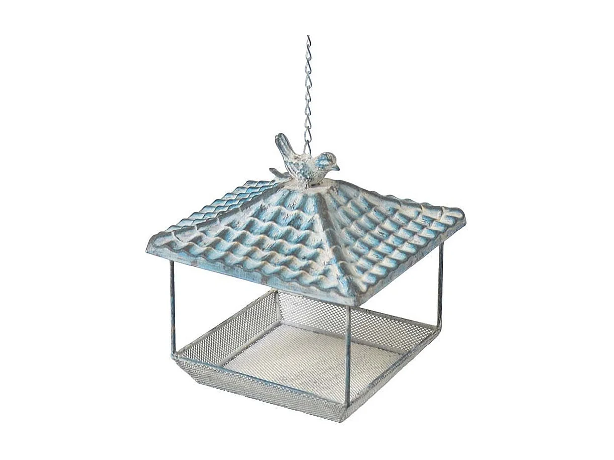 Comedero colgante azul patinado Maisonnette