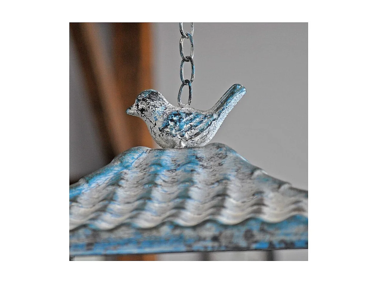 Comedero colgante azul patinado Maisonnette