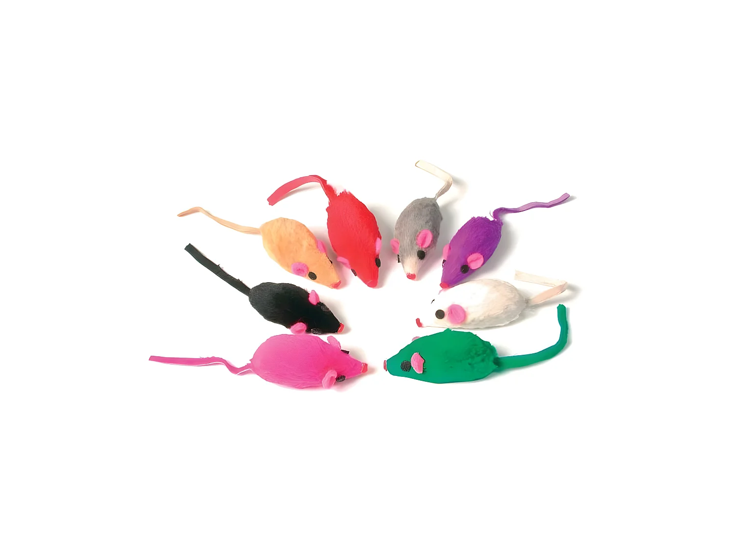 8 jouets pour chats Souris en fourrure