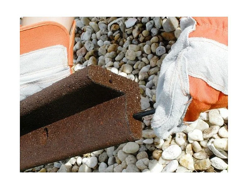 Bordure de jardin en caoutchouc recyclé Lot de 4