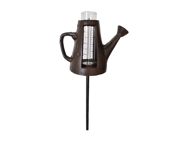 Pluviómetro con regadera de hierro fundido 110 x 8 x 14 cm