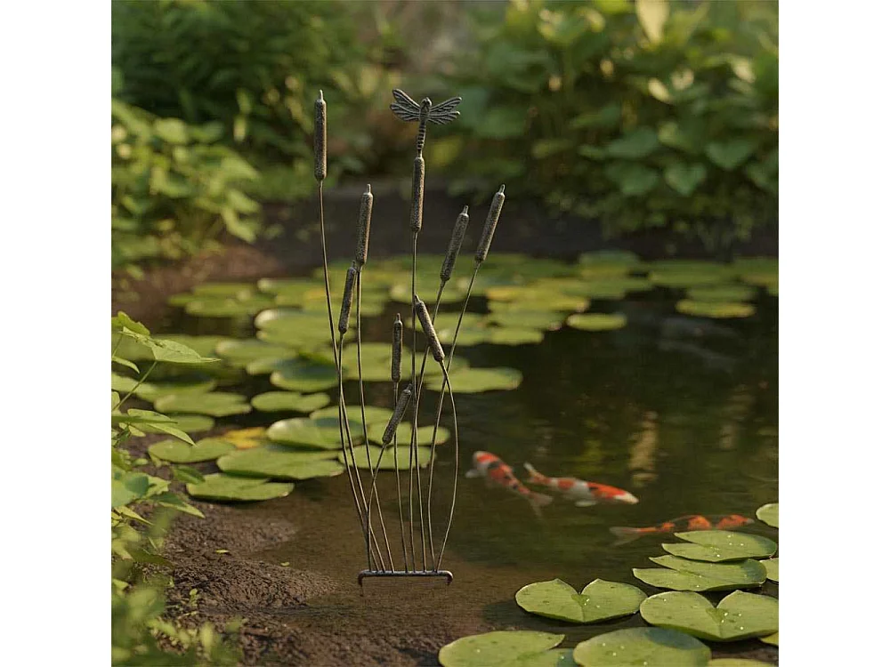 Treillage en fer Roseaux 29 x 91 cm