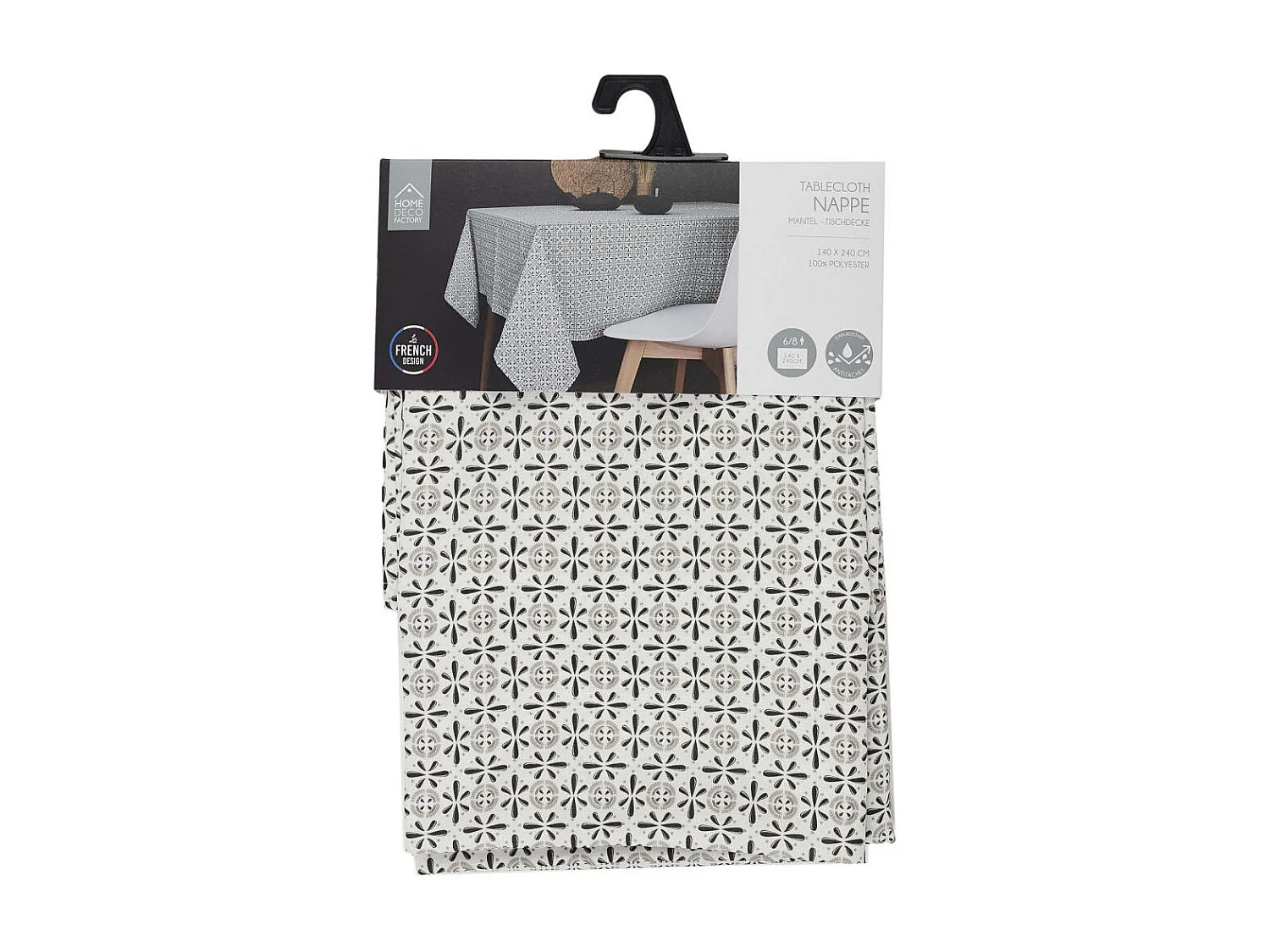 Nappe Antitache Gris 140x240cm Gris