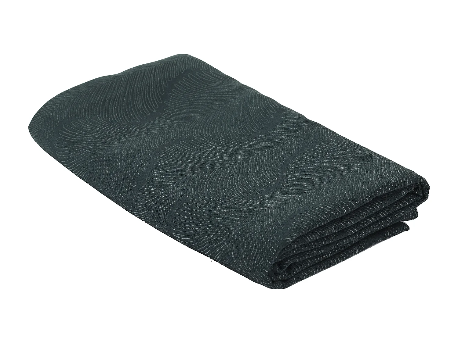 Nappe Jacquard Noir 140x240cm Vert