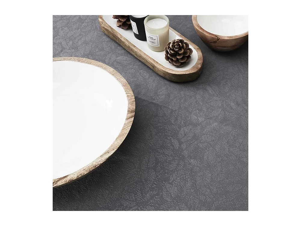 Nappe Jacquard Brillant 140x240cm Gris