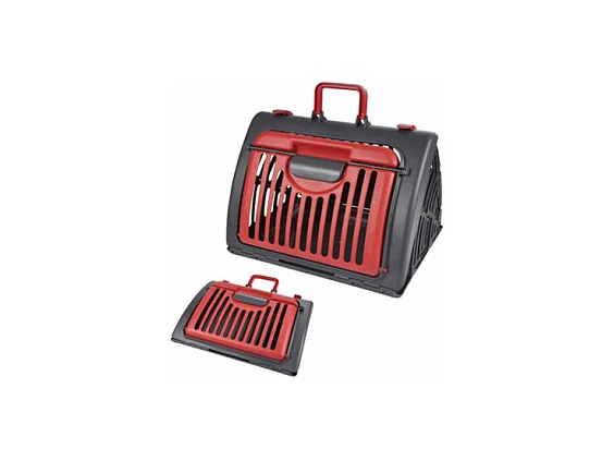 Caisse de Transport pour Chat "Pliable" 46cm Rouge