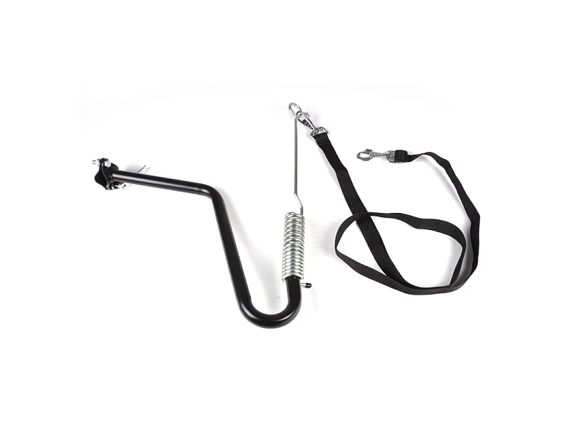 Kit d'Accroche Vélo pour Chien "Laisse" 48cm Noir