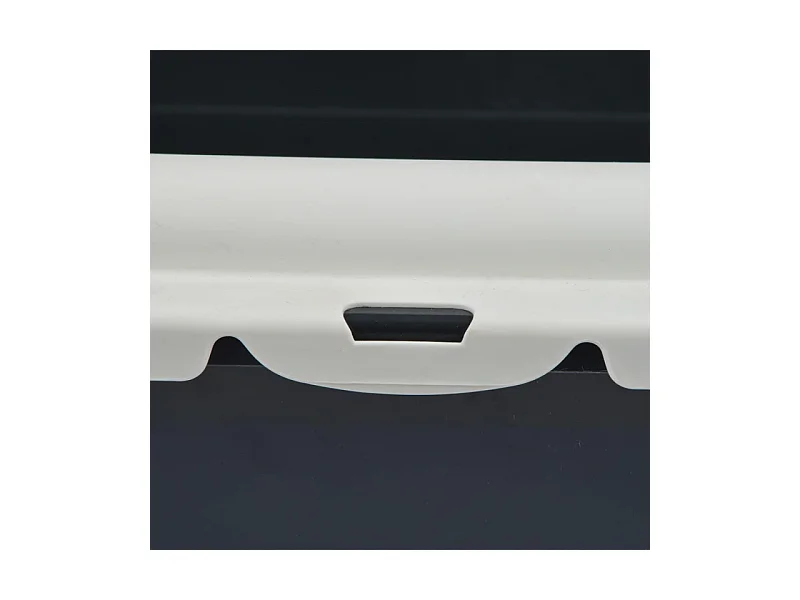 Bac à Litière pour Chat "Bicolore" 46cm Gris & Ivoire