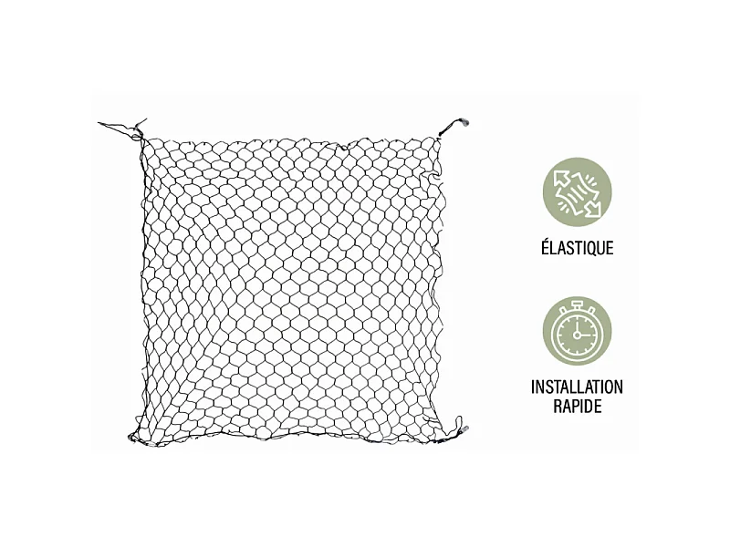 Filet de Sécurité pour Chien "Voiture" 100cm Noir