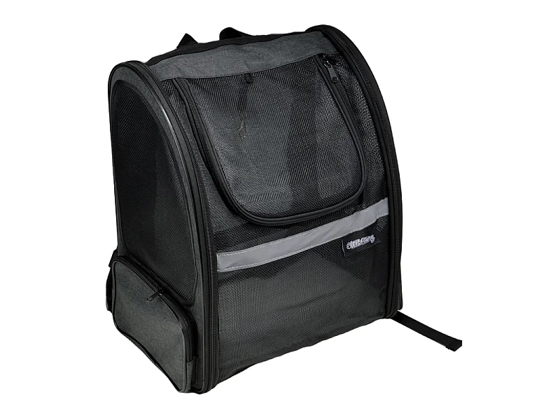 Sac à Dos Transport Animaux "Extensible" 44cm Noir