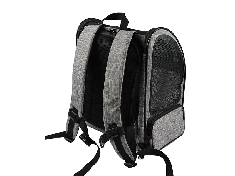 Sac à Dos Transport Animaux "Extensible" 44cm Noir