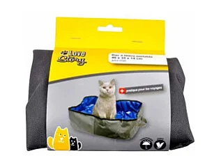 Bac à Litière pour Chat "Transportable" 46cm Gris