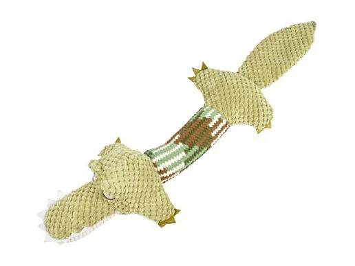 Peluche pour Chien "Crocodile" 50cm Vert