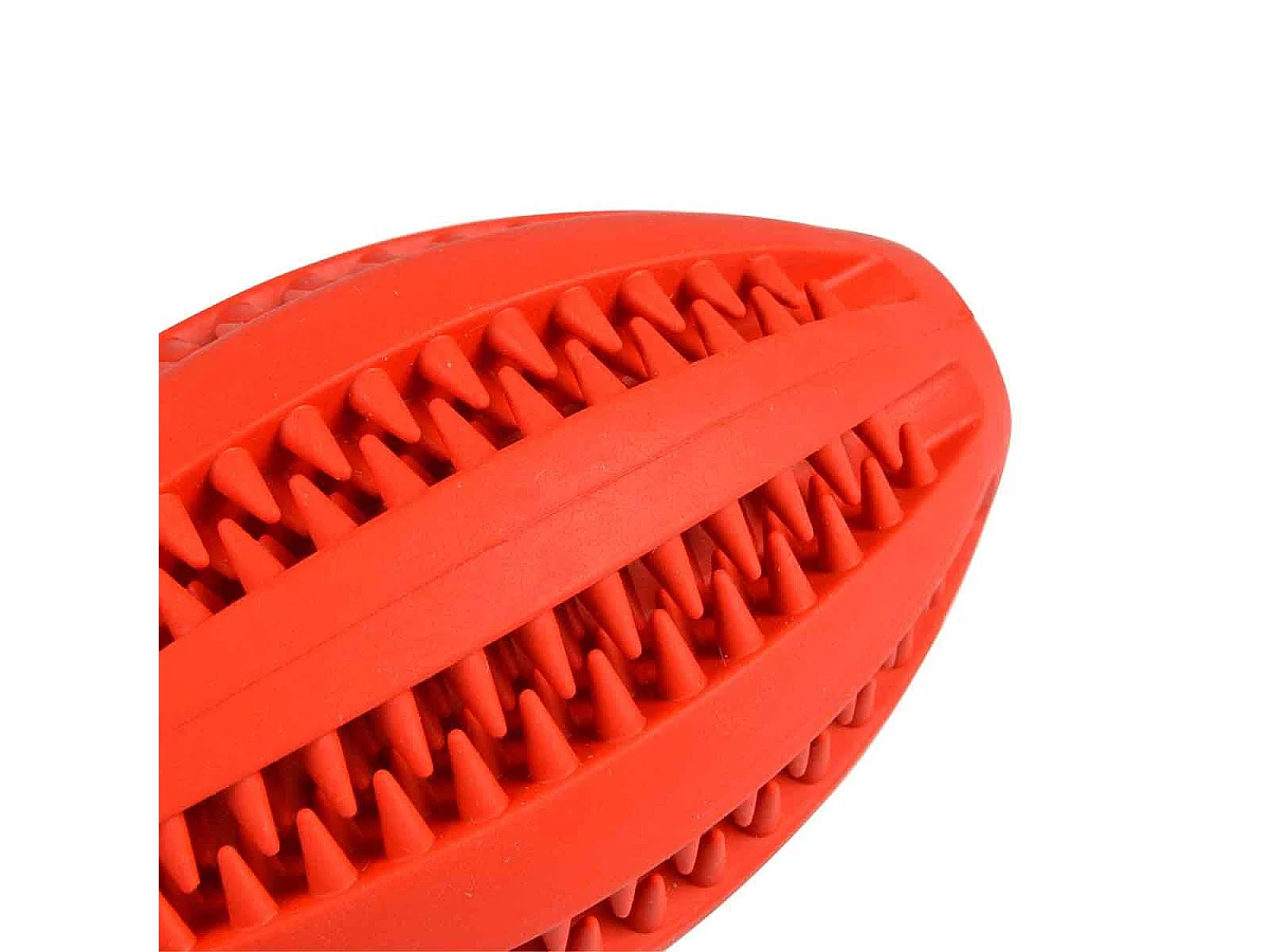 Jouet pour Chien Distributeur "Ovale" 11cm Rouge