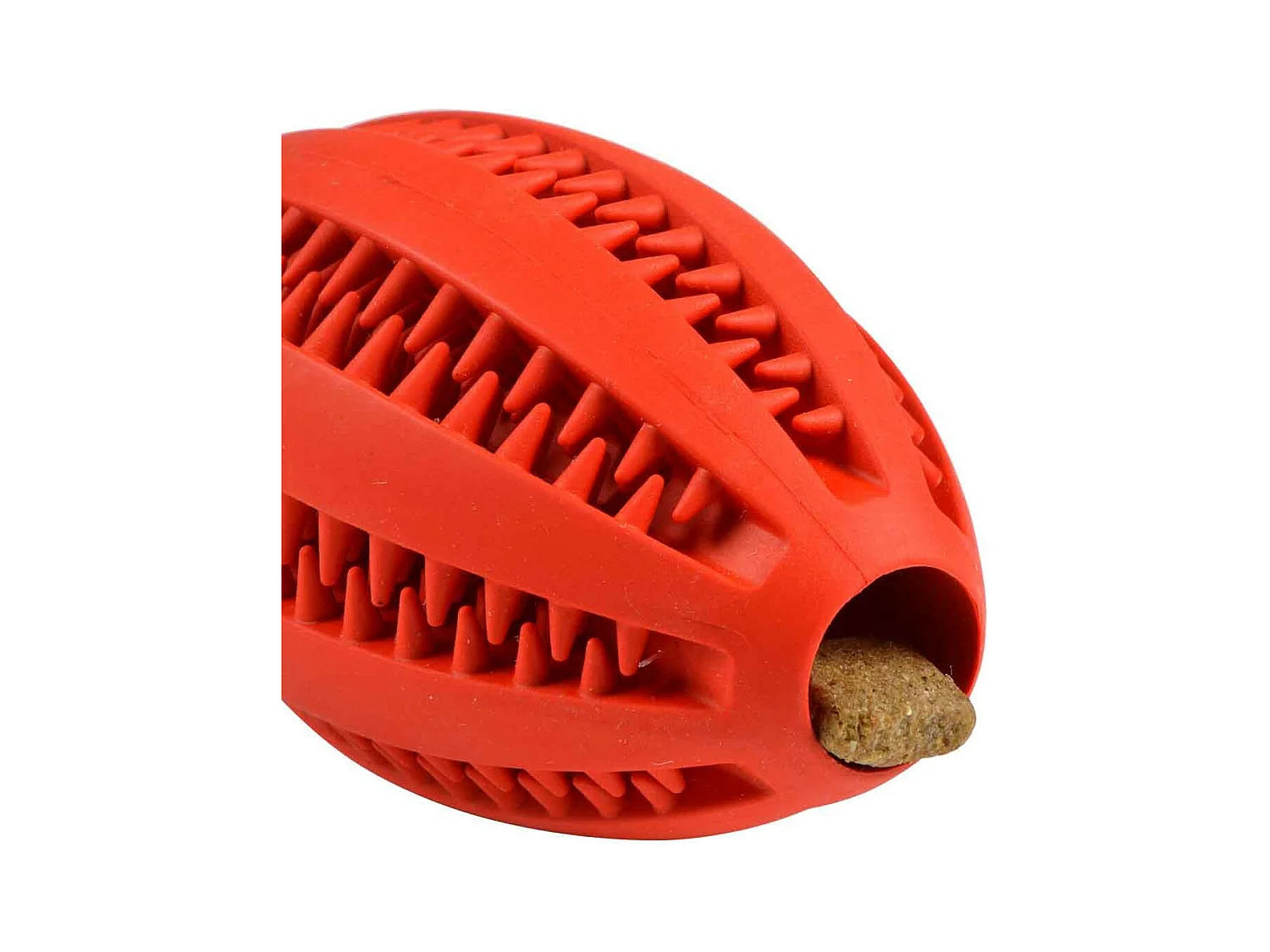 Jouet pour Chien Distributeur "Ovale" 11cm Rouge