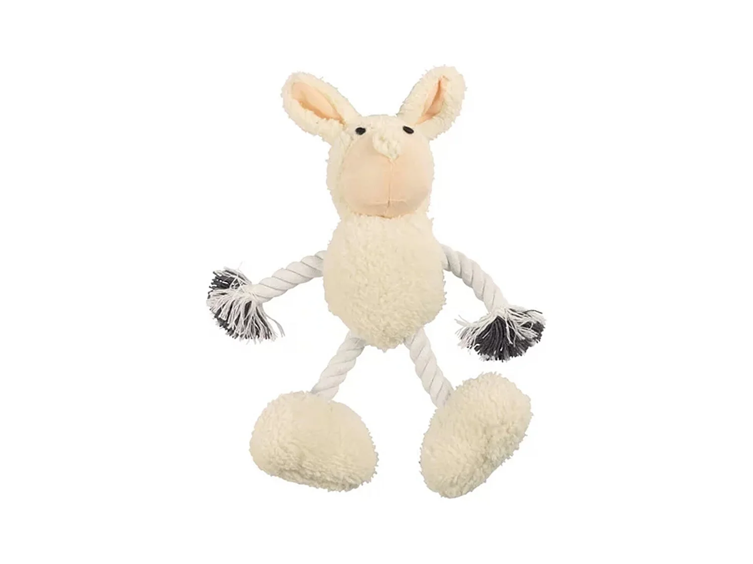 Peluche pour Chien "Lapin" 30cm Écru