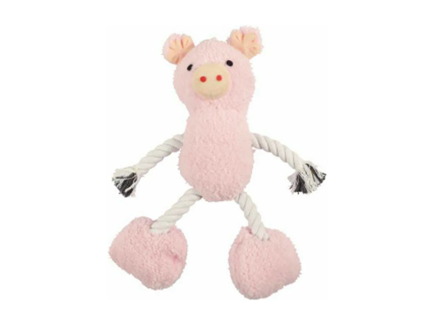 Peluche pour Chien "Cochon" 30cm Rose
