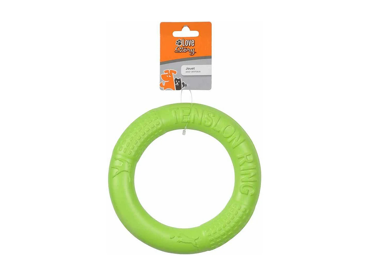 Jouet pour Chien "Anneau Eva Fitness" 17cm Vert
