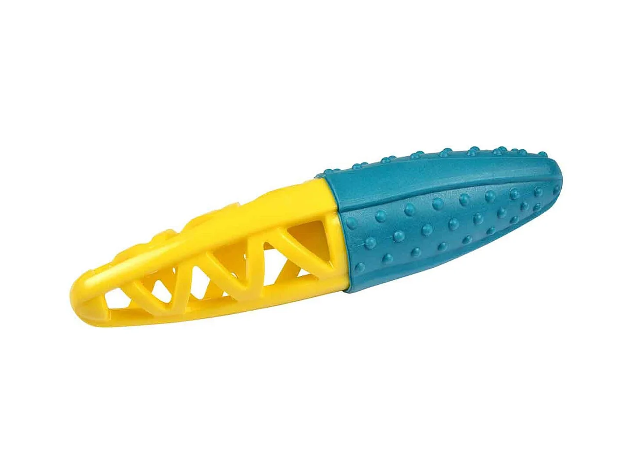 Jouet pour Chien Ovale "Géométrique" 23cm Bleu